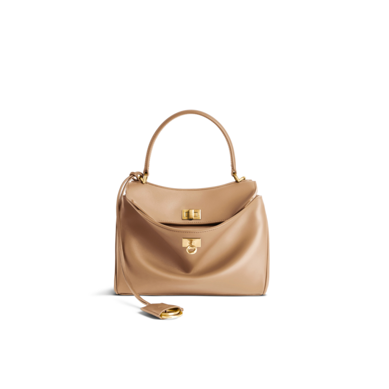 Ba1en*iaga women''s rodeo handbag mini in latte 7954562aa4v2621 (23*17*10cm)